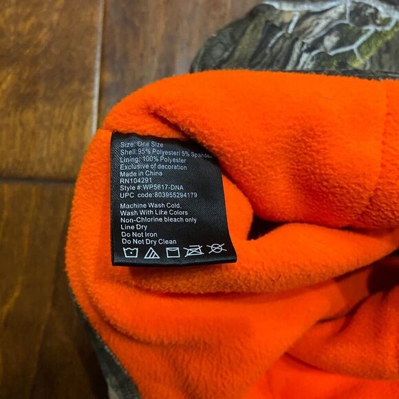 Huntworth Real Tree Camo Insulated Balaclava Face Mask Brown Green Mens One Size - Picture 7 of 7